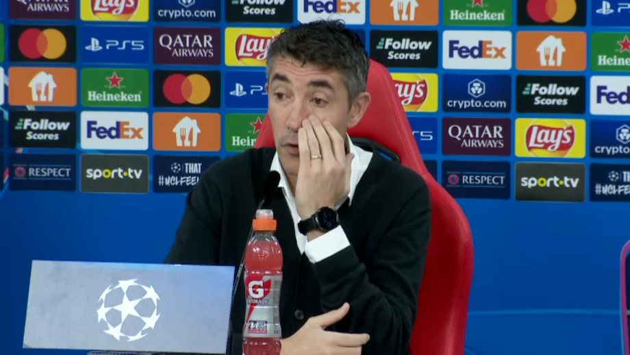 Treinador do Benfica comentou lance que culminou no primeiro golo de Raphinha