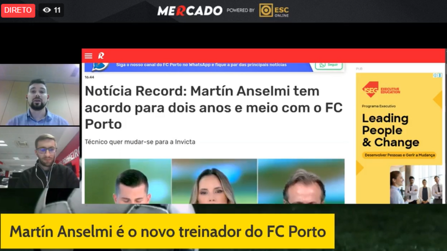 Reveja a transmissão em direto