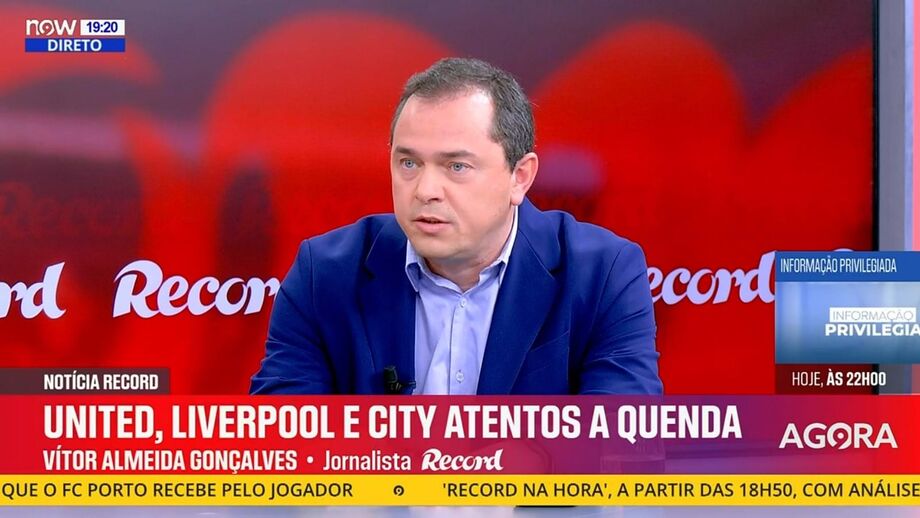 Jornalista Record aborda interesse dos clubes ingleses no extremo do Sporting