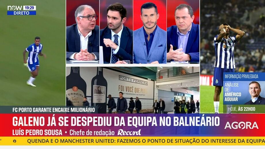Chefe de redação do Record comenta saída do extremo para o Al Ahli