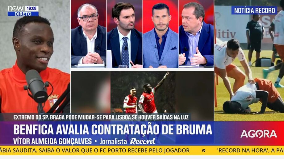 Vítor Almeida Gonçalves, editor de Record, em declarações no programa 'Record na Hora' no Now