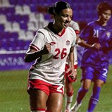 Marie Alidou brilha com hat trick na goleada do Canadá sobre Taiwan