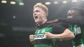 O golo de Harder que fechou as contas na vitória do Sporting