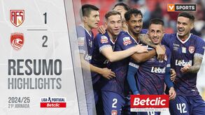 O resumo do AVS SAD-Santa Clara: golos, casos e outros lances 