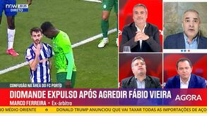 A  expulsão de Diomande no clássico gerou enorme polémica: veja a discussão (quente) no 'Record na Hora'
