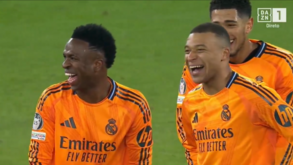 'Rosca' também vale: Bellingham e Vinícius gozaram com finalização de Mbappé frente ao City