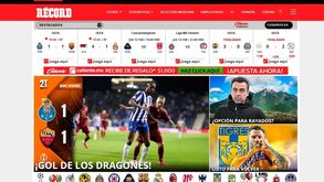 Efeito Anselmi: Site do 'Récord México' abre com direto do FC Porto