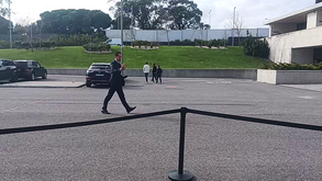 A chegada de Pedro Proença à Cidade do Futebol: candidato da Lista 1 não fez declarações