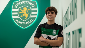 João Valente: admirador de Daniel Bragança assinou contrato profissional com o Sporting