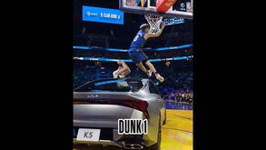 Até saltou... por cima de um carro: Mac McClung brilha no concurso de afundanços da NBA