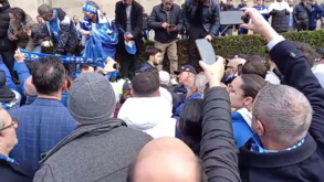 A chegada dos jogadores do FC Porto ao funeral de Pinto da Costa