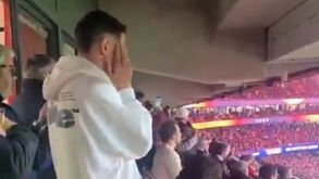 Di María com os nervos à flor da pele nos camarotes da Luz: assim viveu o argentino o penálti de Pavlidis