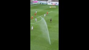 Sistema de rega foi ligado durante o Marítimo-U. Leiria e obrigou à interrupção do jogo