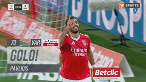 Pavlidis mantém veia goleadora e faz o segundo do Benfica frente ao Boavista
