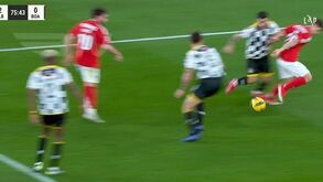O lance do penálti sobre Dahl que permitiu ao Benfica fazer o terceiro golo ao Boavista