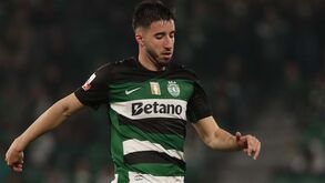 Gonçalo Inácio enverga a braçadeira no jogo 200 pelo Sporting