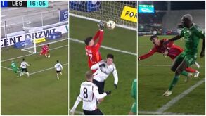 Noite para esquecer: Kovacevic fica mal na fotografia nos três golos sofridos pelo Legia Varsóvia