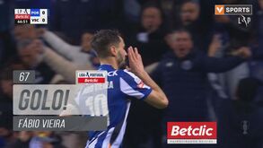 O grande remate em arco de Fábio Vieira que colocou o FC Porto a vencer o V. Guimarães