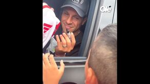 Sorriso maroto de Enzo Pérez: Adeptos do River perguntaram pelo... Boca