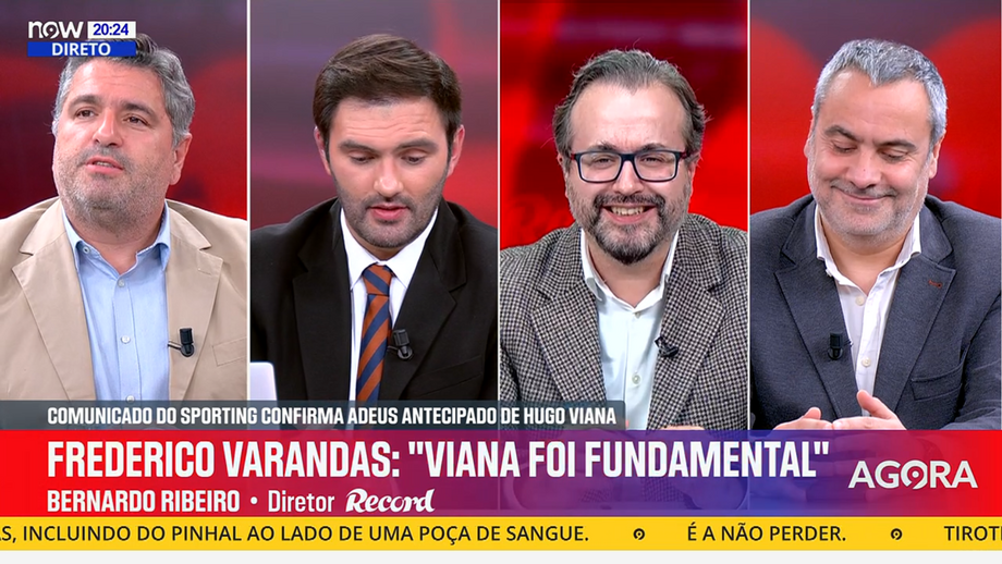 Diretor de Record em declarações no programa 'Record na Hora' no Now