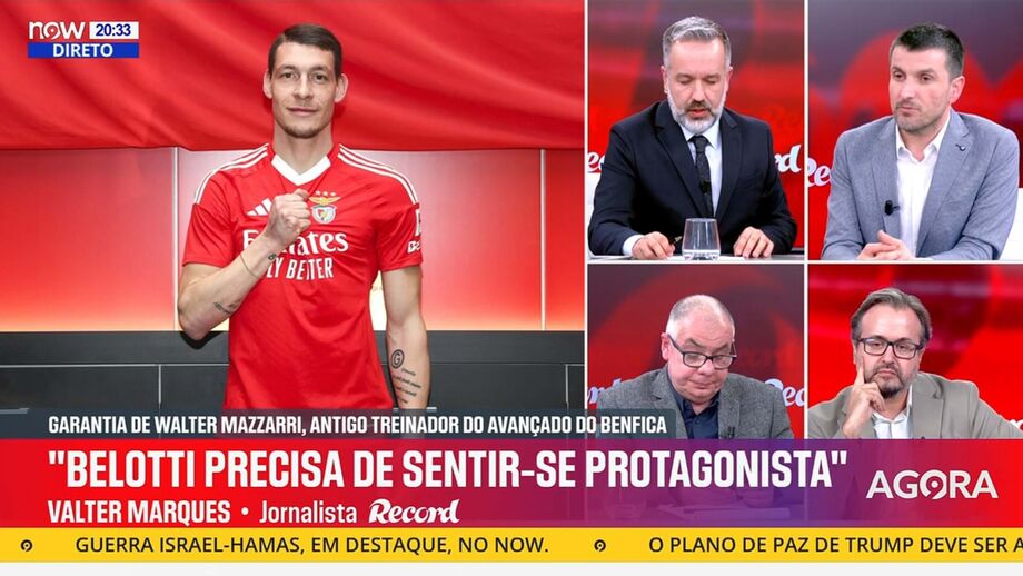 Valter Marques, jornalista Record, em declarações no programa 'Record na Hora' no Now