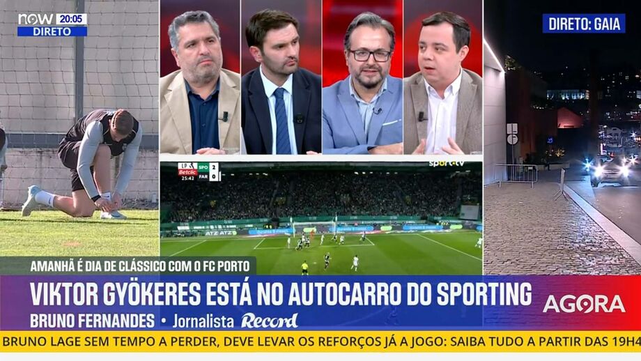 Jornalista do Record abordou constante fuga do treinador do Sporting às questões sobre Gyökeres