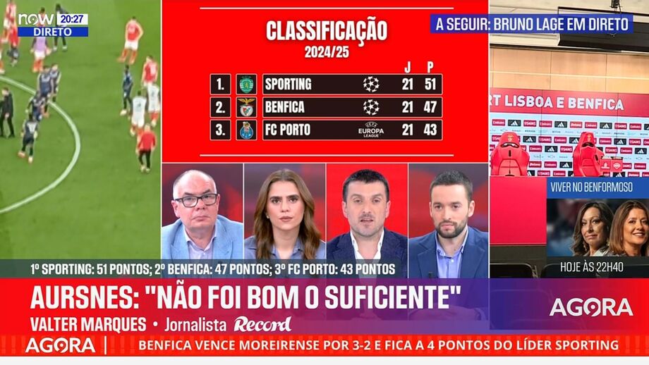 Valter Marques, jornalista Record, em declarações no programa 'Record na Hora' no Now