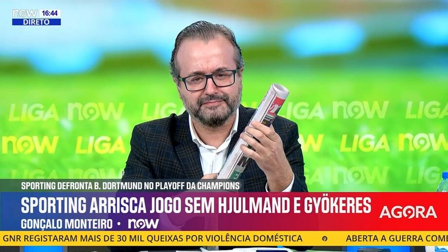 Subdiretor de Record em declarações no programa 'Liga Now'
