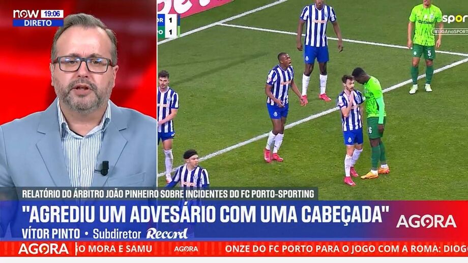 Subdiretor de Record em declarações no programa 'Record na Hora' no Now