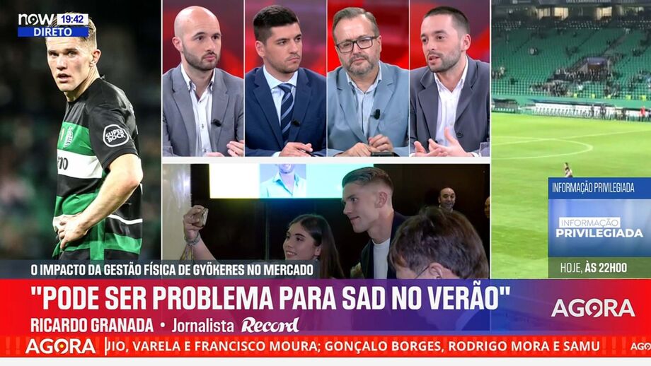 Ricardo Granada, jornalista de Record, em declarações no programa 'Record na Hora' no Now