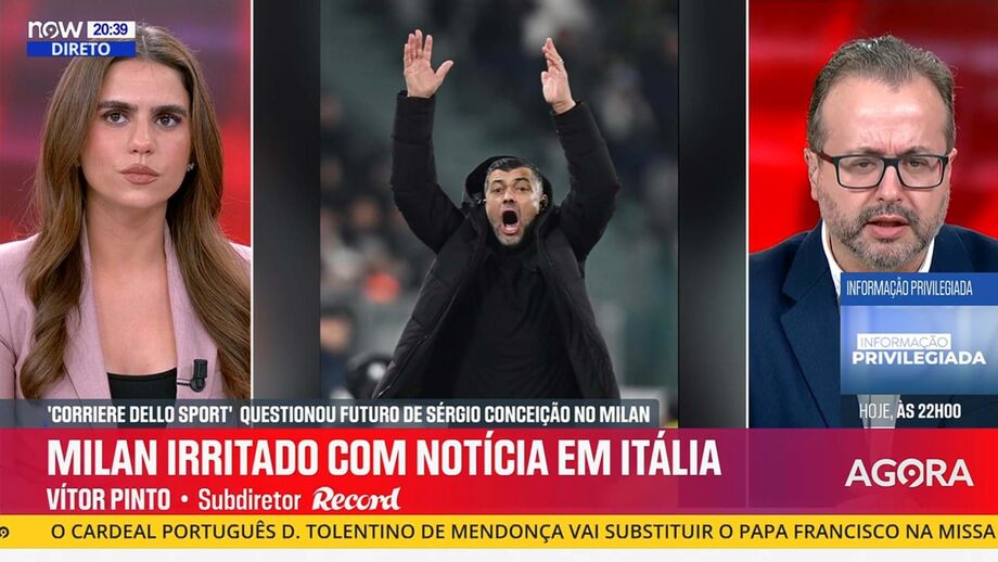 Subdiretor de Record esclarece situação do treinador português em Itália