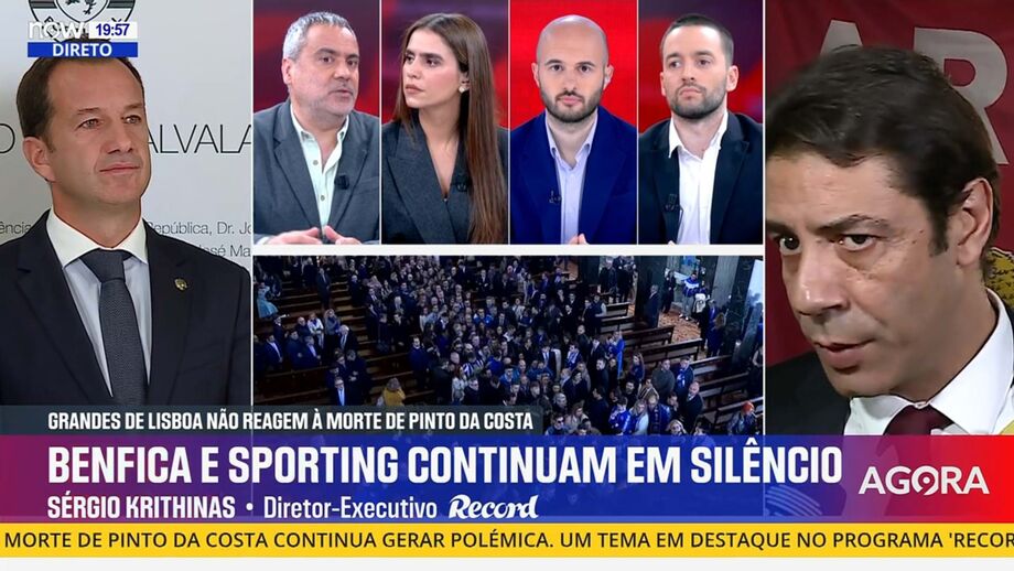 Sérgio Krithinas, diretor executivo de Record, em declarações no programa 'Record na Hora' no Now