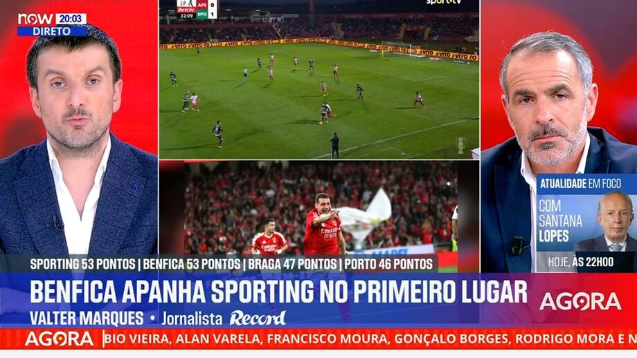 Jornalista do Record comentou momento atual dos rivais de Lisboa