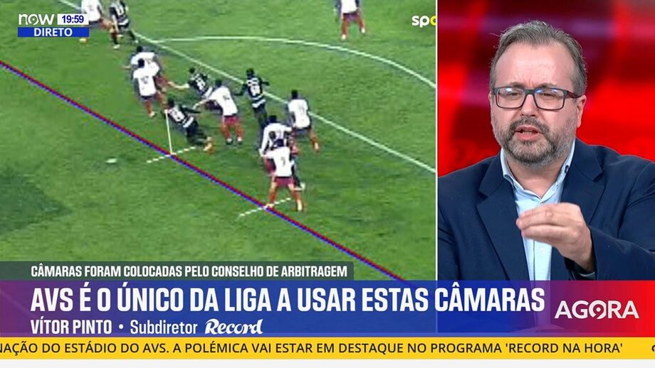 Vítor Pinto, subdiretor de Record, em declarações no programa 'Record na Hora' no Now