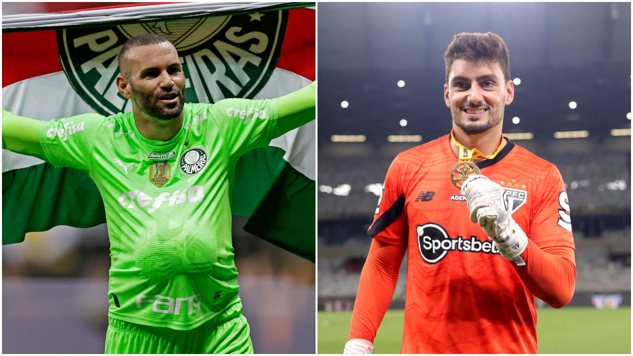 Weverton (Palmeiras) e Rafael (São Paulo)