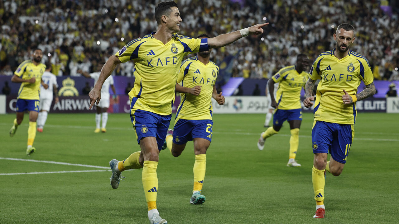 Cristiano Ronaldo a festejar um golo