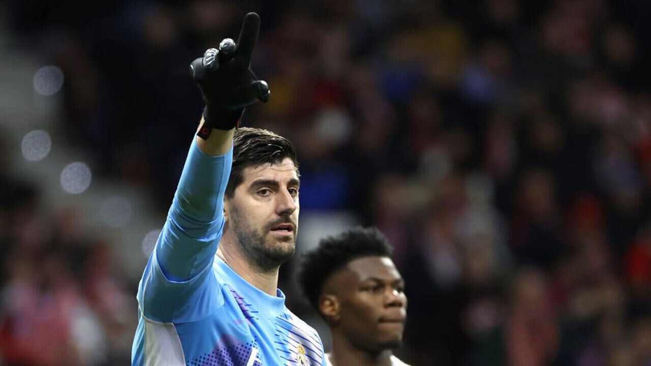 Courtois esteve em grande no Atlético-Real Madrid