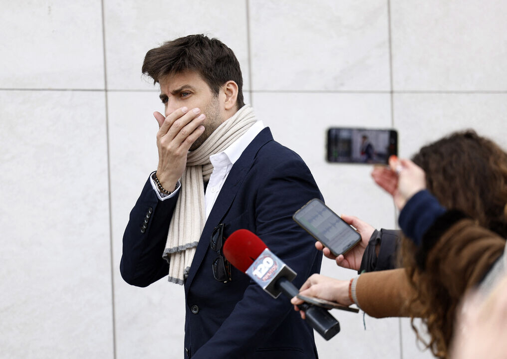 Piqué emocionou-se no tribunal e recusou-se a prestar declarações à imprensa