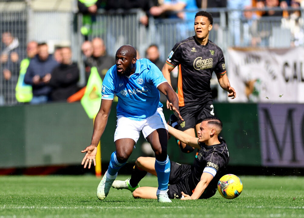 Lukaku no jogo com o Veneza