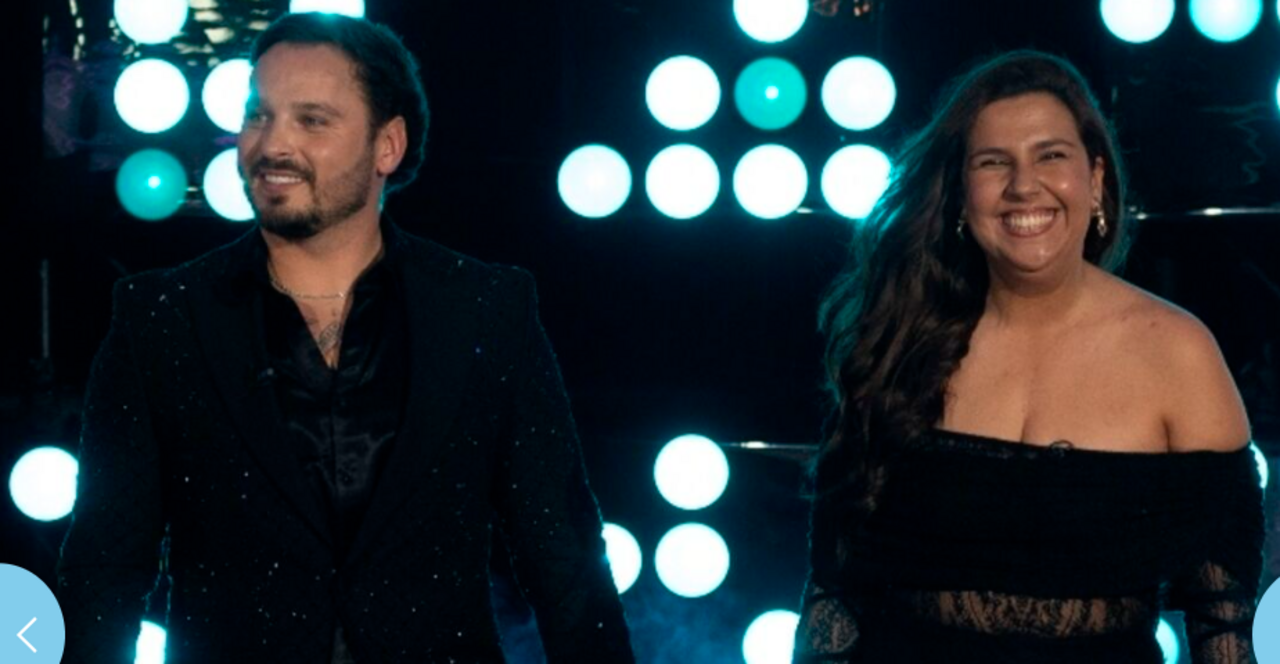 Miguel Vicente e  Inês Morais na gala do Desafio Final