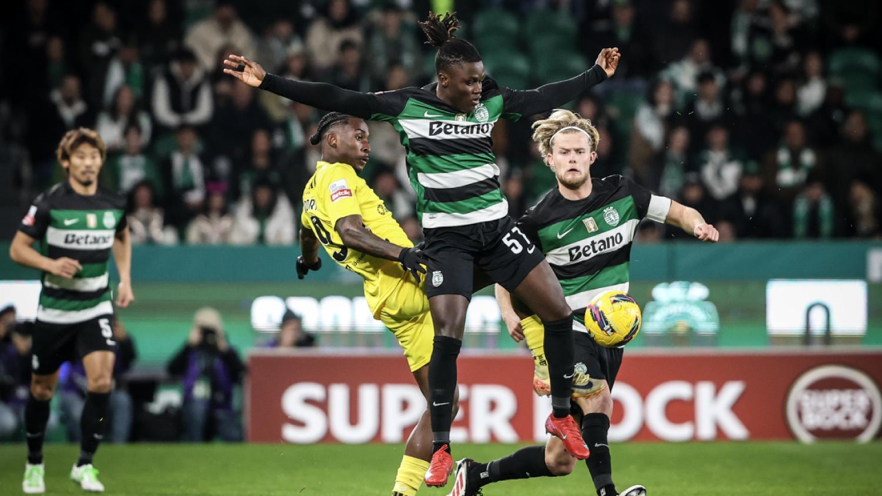 Hjulmand e Quenda em ação pelo Sporting