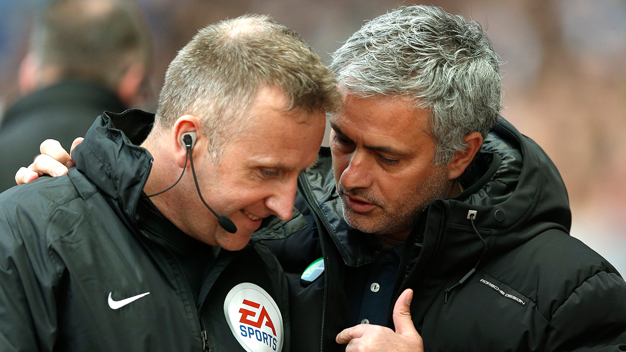 Mourinho com Jonathan Moss em 2014