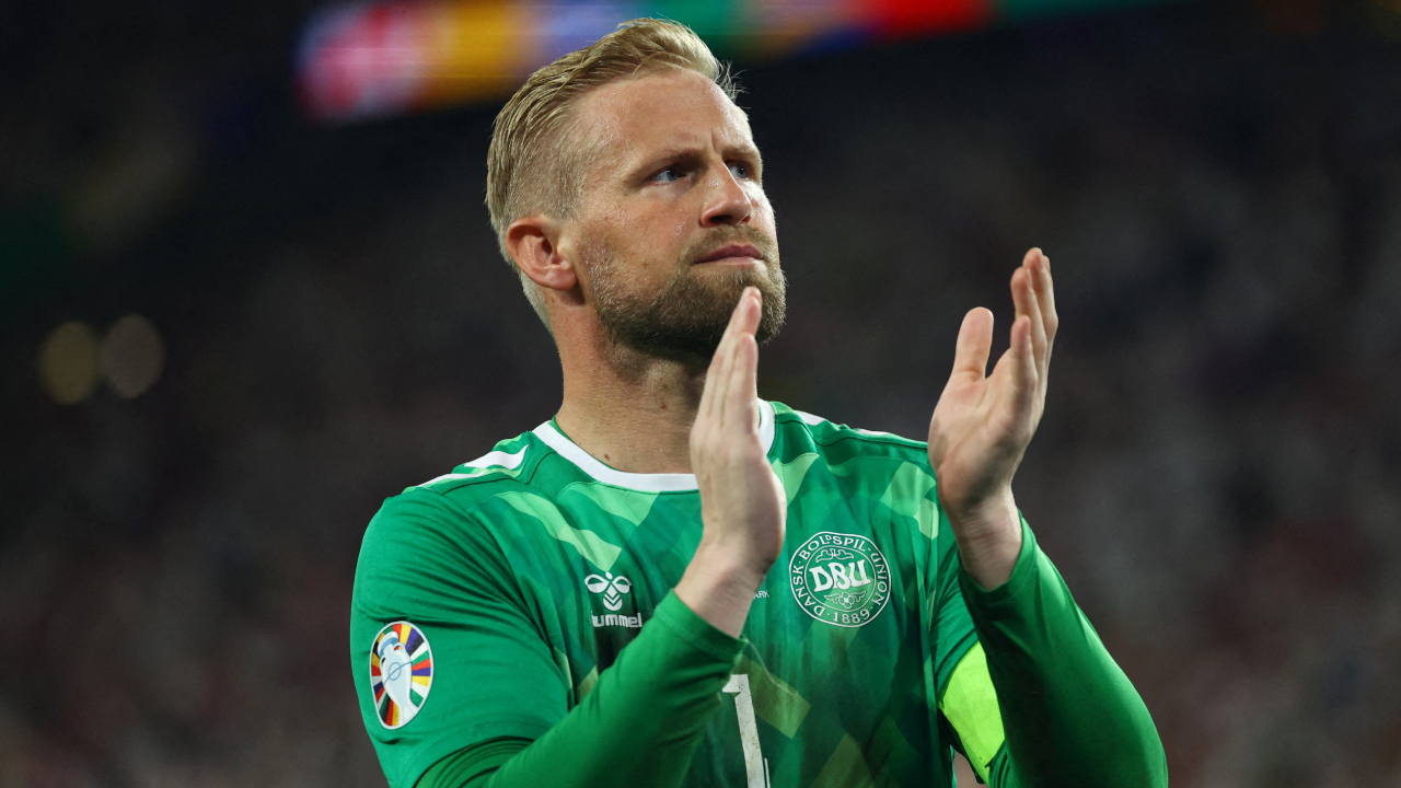 Kasper Schmeichel durante o Euro'2024