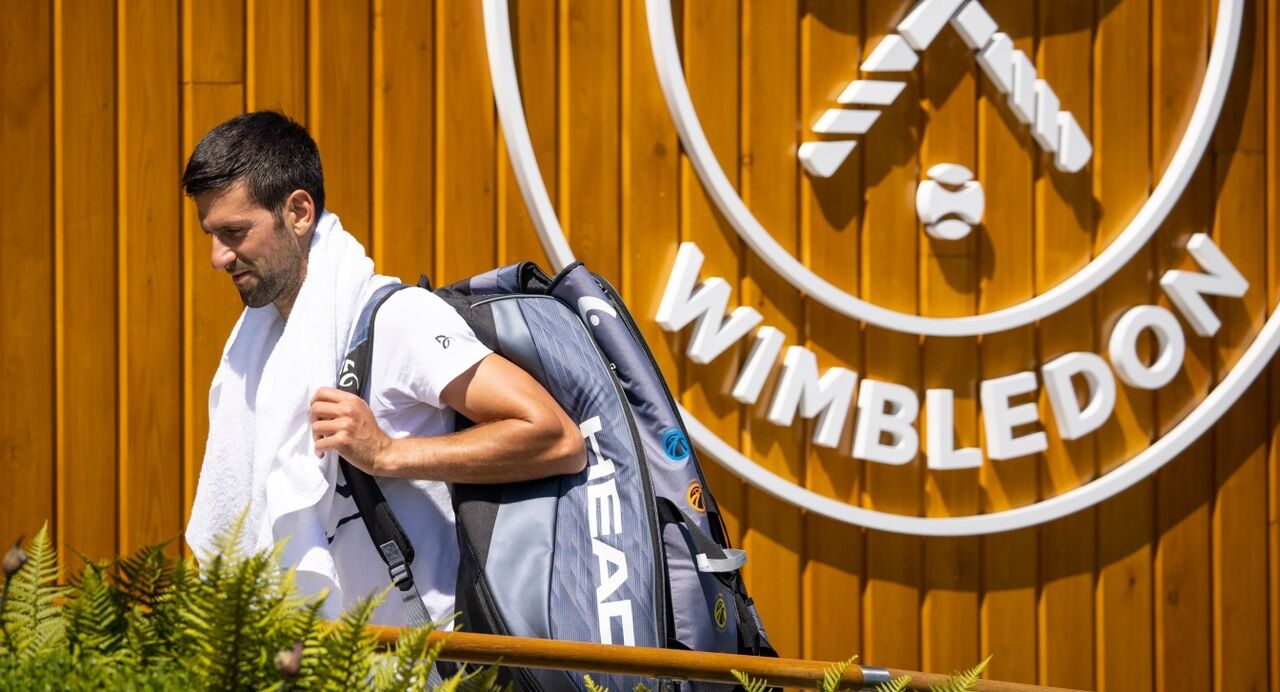 Djokovic numa das passagem por Wimbledon