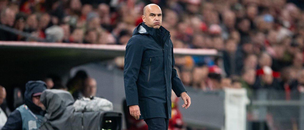 O selecionador nacional, Roberto Martínez