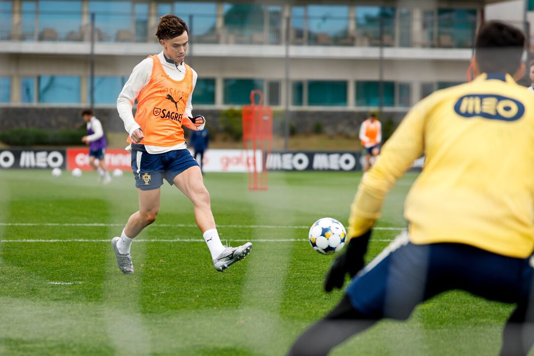 Último treino de Portugal antes da Dinamarca com todos e Proença a assistir