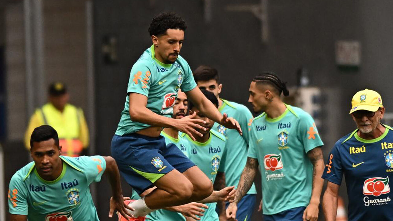 Treino do Brasil começou com atraso