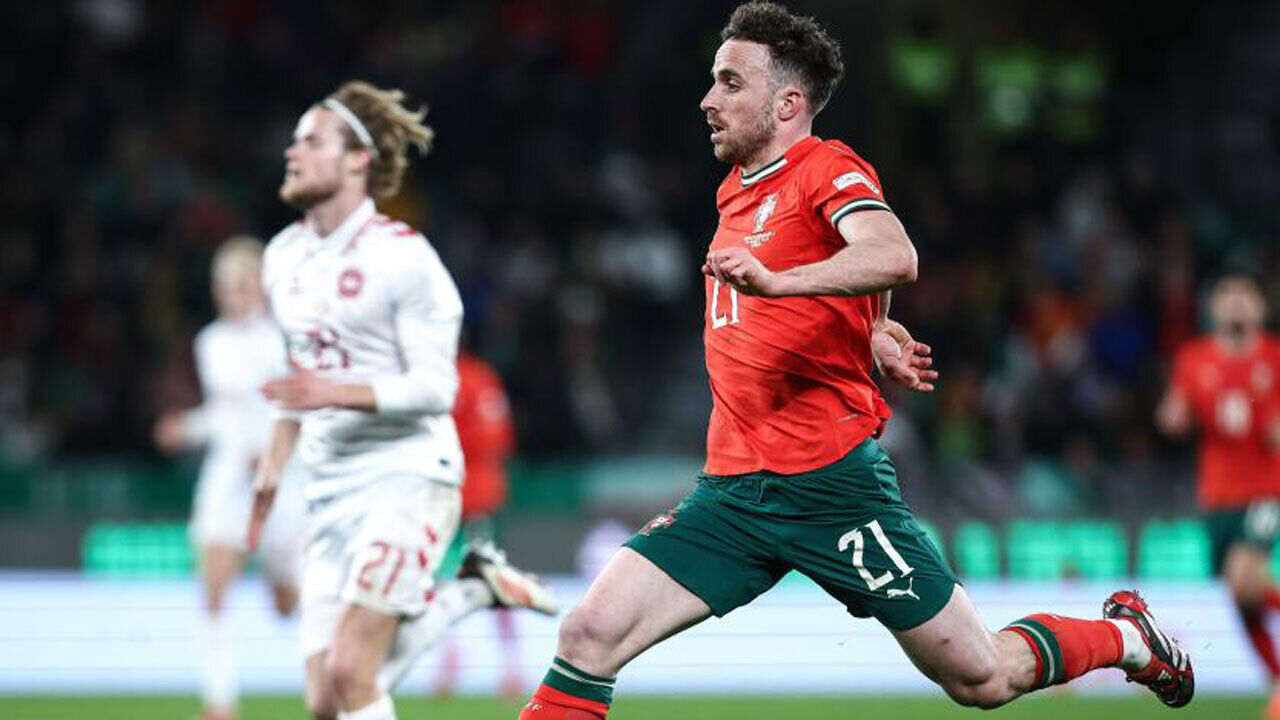 Diogo Jota em ação