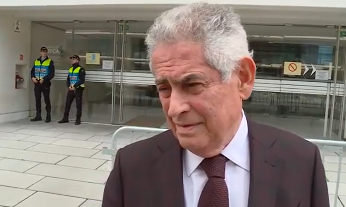 Luís Filipe Vieira à saída do tribunal