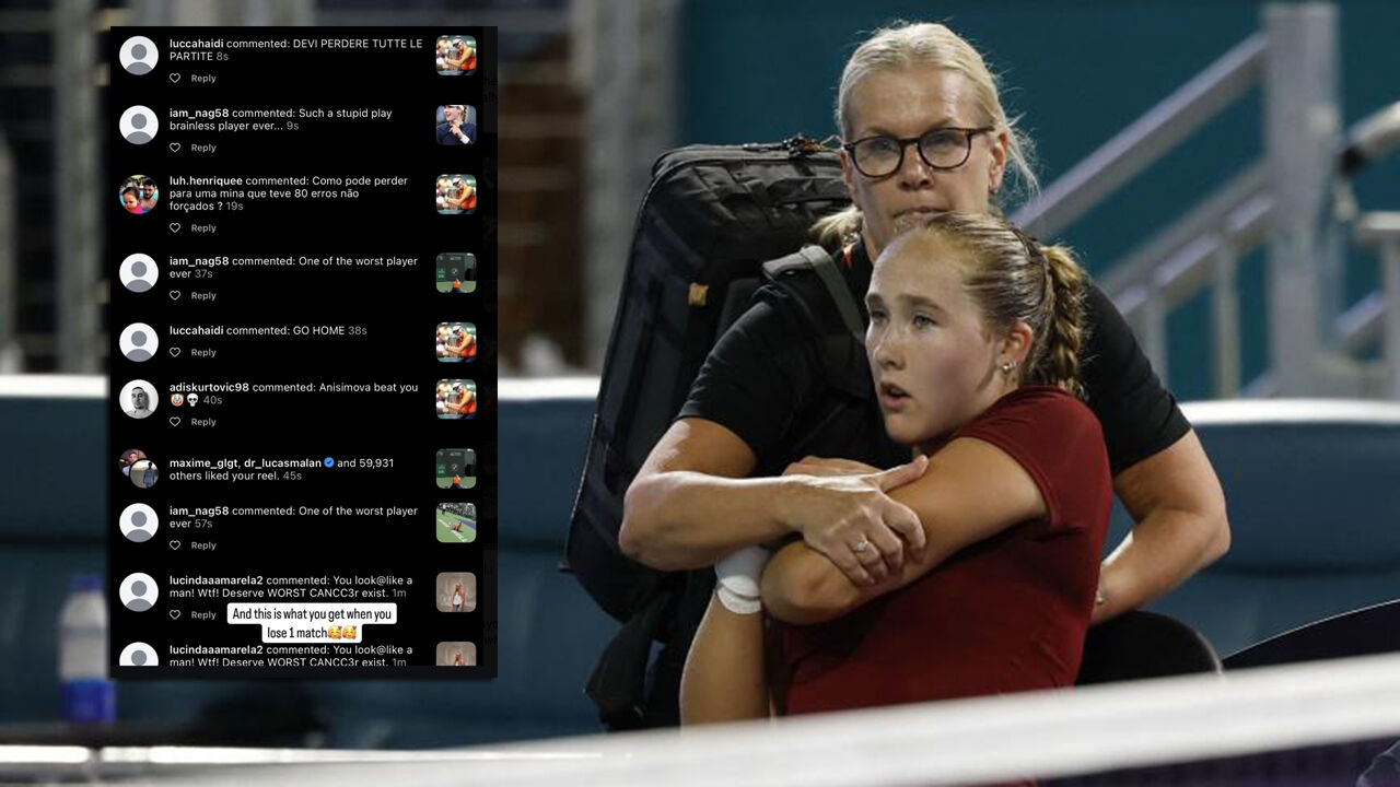 Andreeva mostrou mensagens de ódio que recebeu